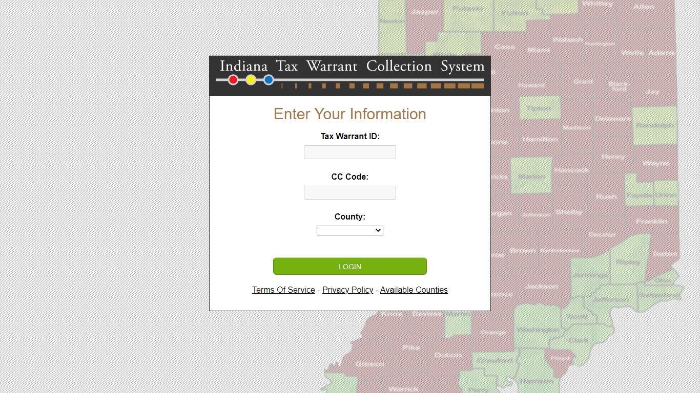 Indiana Tax Warrants System - ATWS